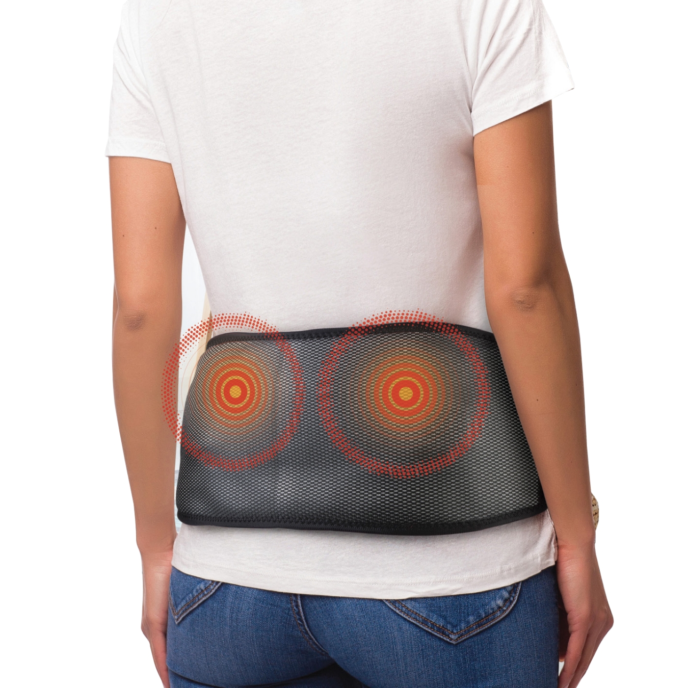 View HyImpact Heated Massage Belt With Air Pressure 3In1 Compression Belt High Street TV information