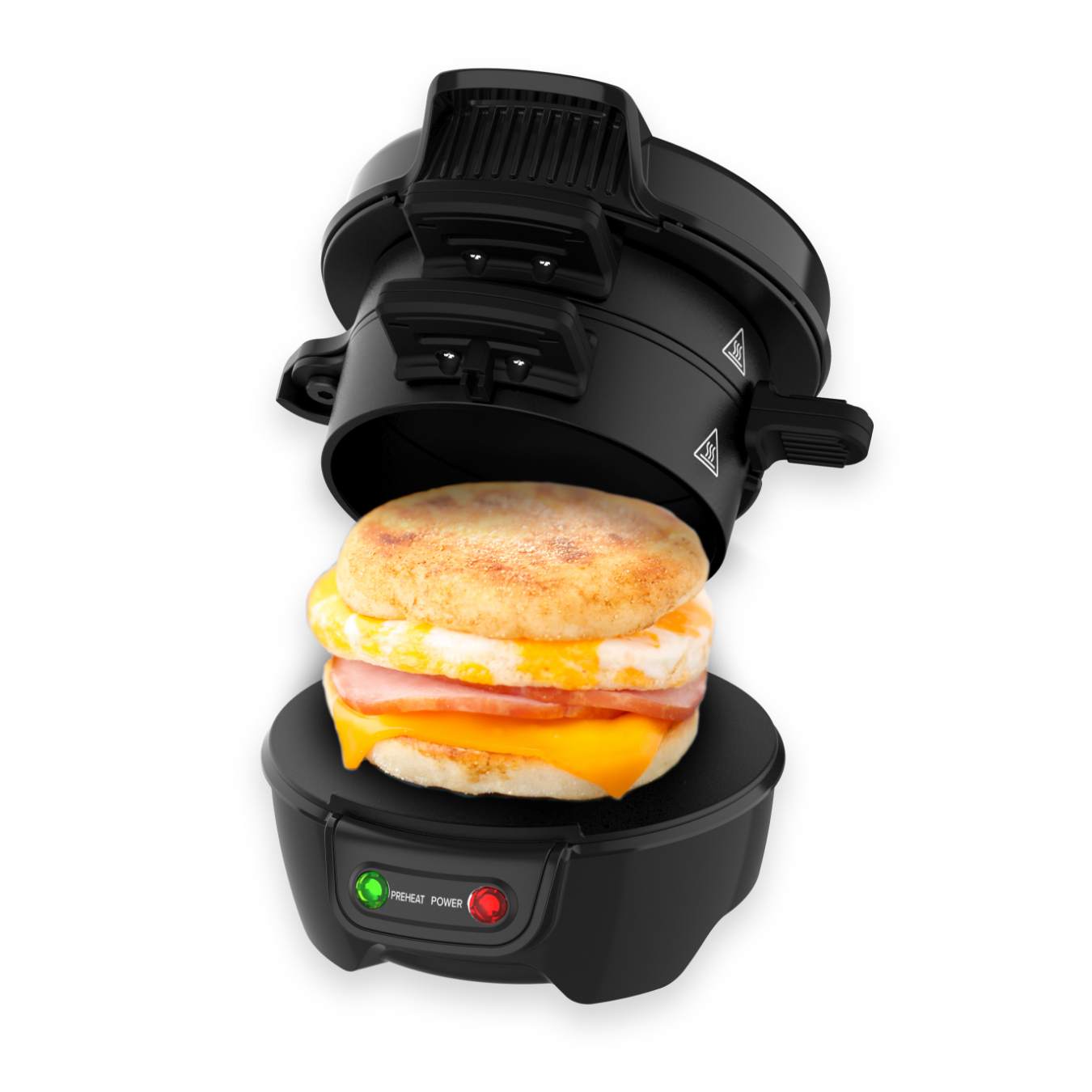 View Breakfast Sandwich Maker By DrewCole 3 Layer Cooking Create The Perfect Breakfast Muffin At Home High Street TV information