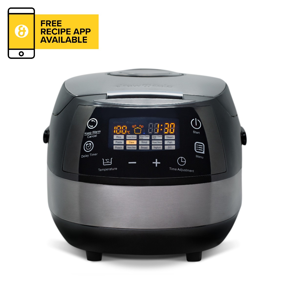 An image of CleverChef 14 in 1 Multi-Function cooker by Drew&Cole (Chrome)