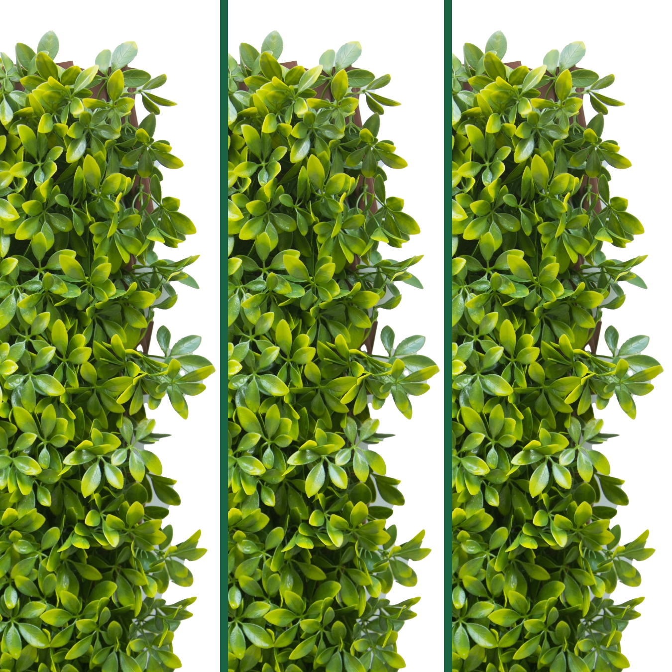 An image of EverTrellis by AriaLiving (Traditional Green Leaves, Triple Pack)