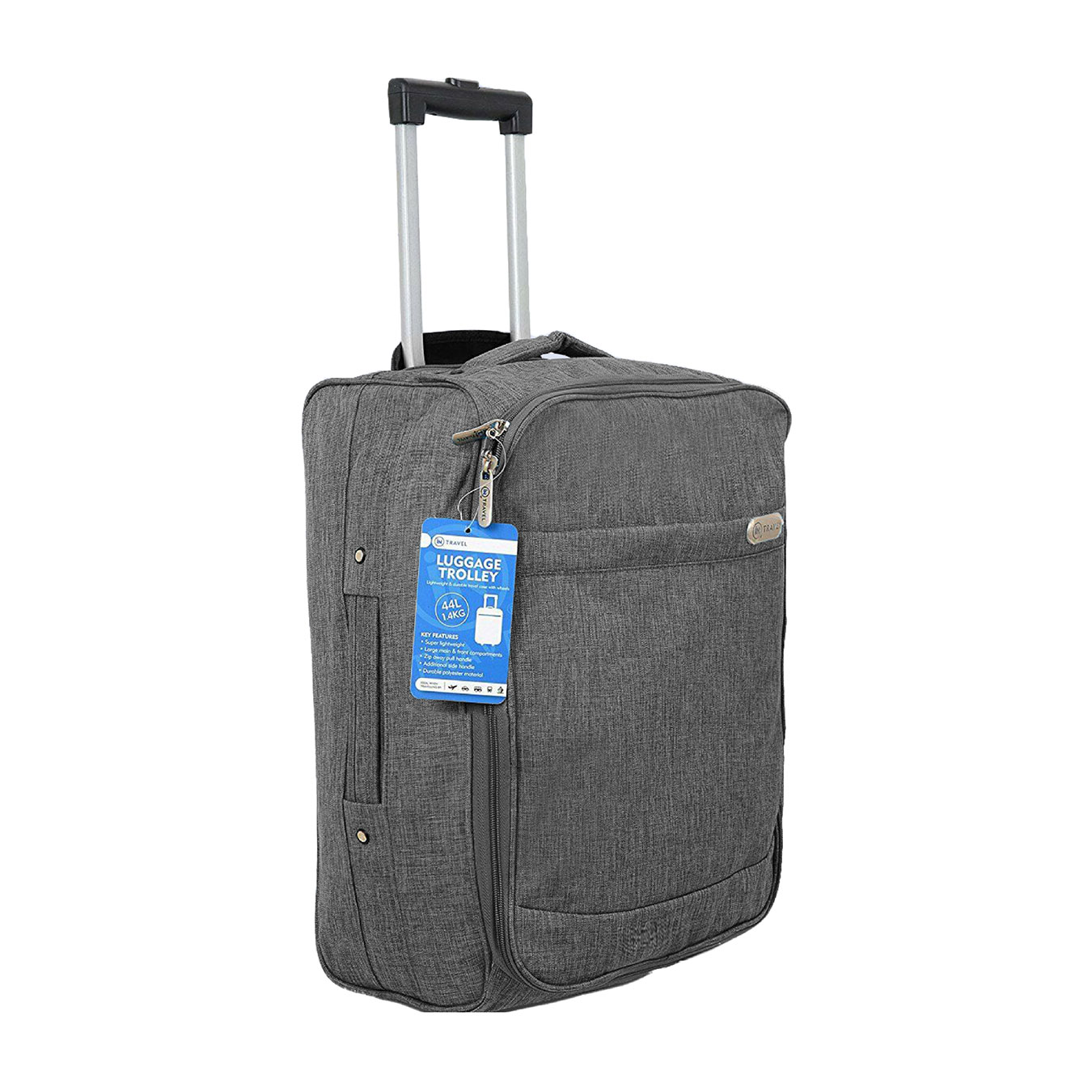 An image of iN Travel Hand Luggage - 44L Flight Bag (Grey)