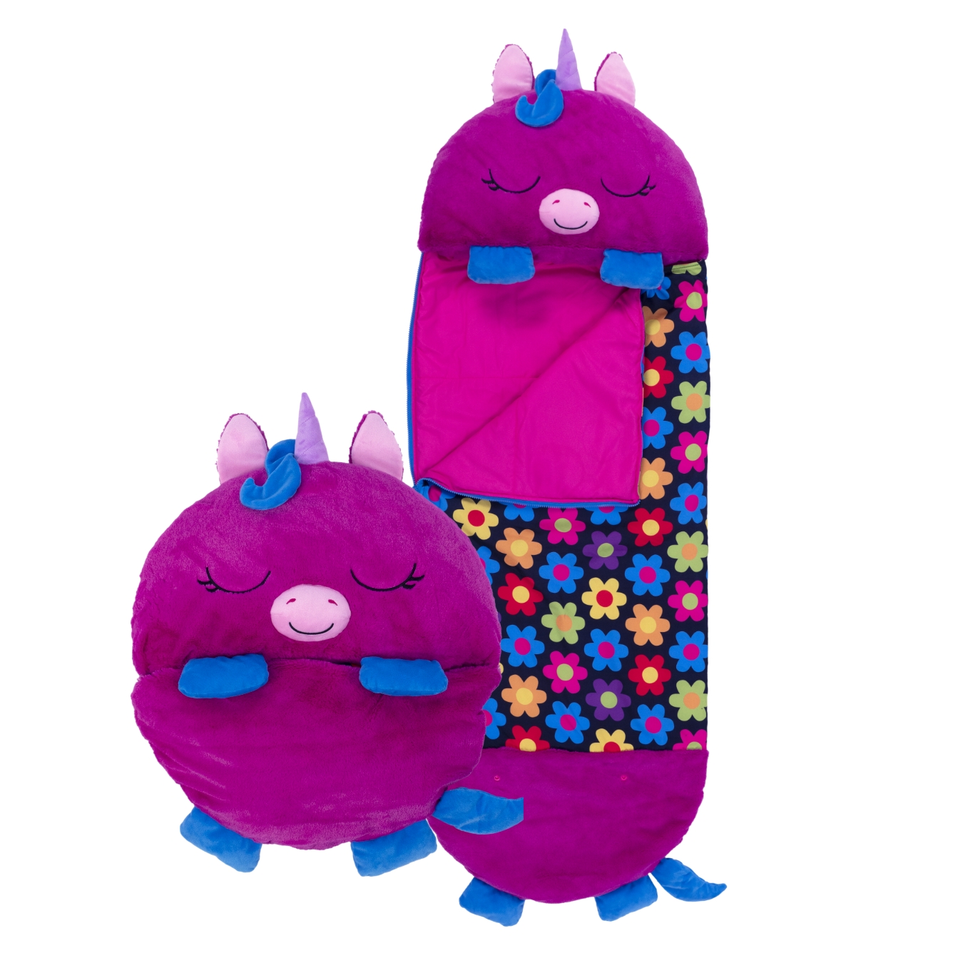 An image of Happy Nappers - Purple Unicorn - Large (ages 7+)