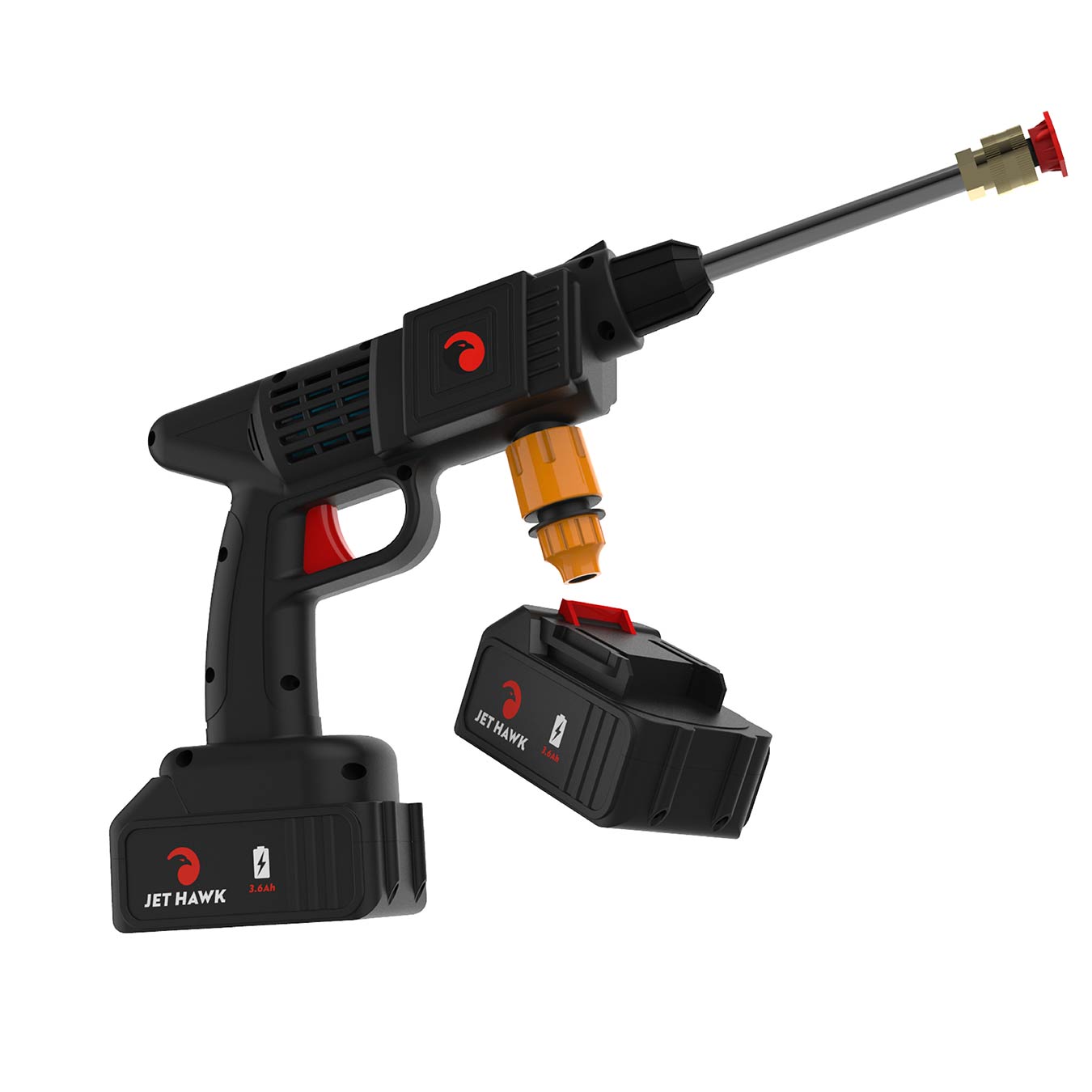 An image of Jet Hawk Cordless Portable Pressure Washer + Additional Battery