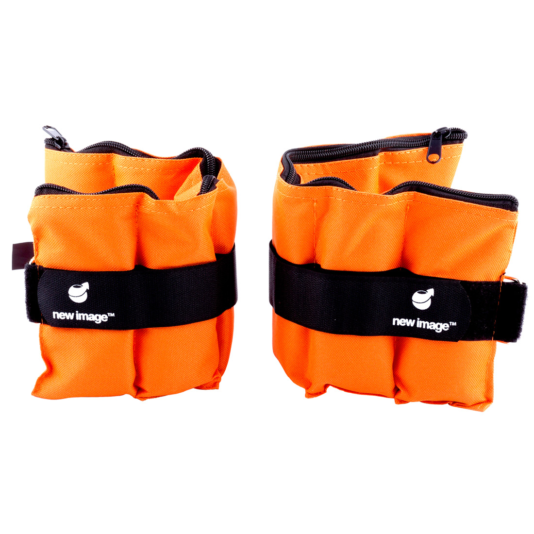 An image of Ankle Weights (2 x 1kg) by New Image - Orange