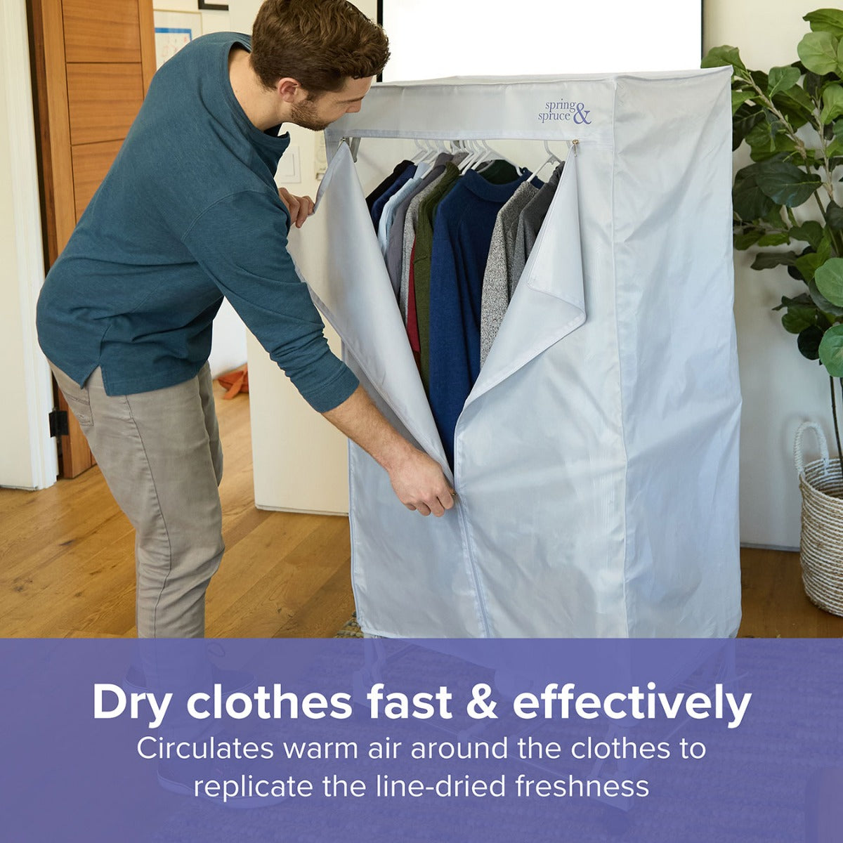The Rapid Dry Master System – Controlled Heated Airer with Insulated Cover and Radiator Airer