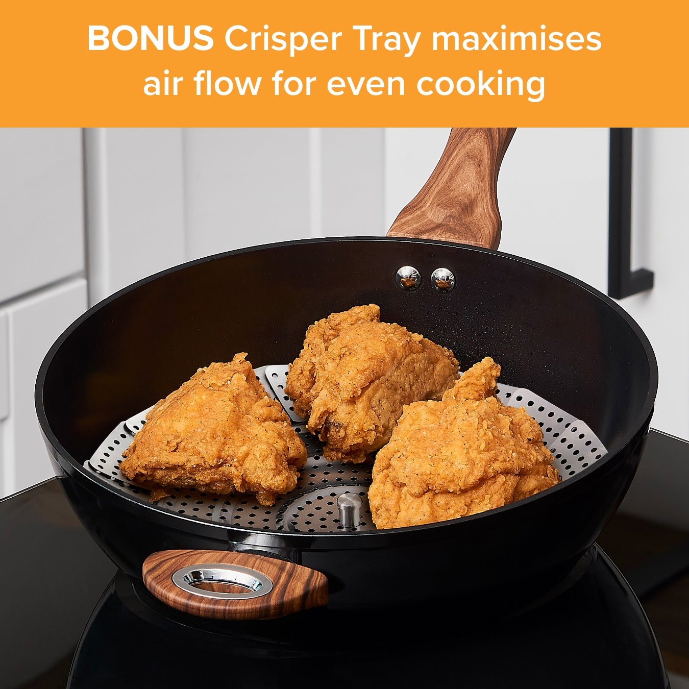 Air Whirl Crisper – Air Frying Lid