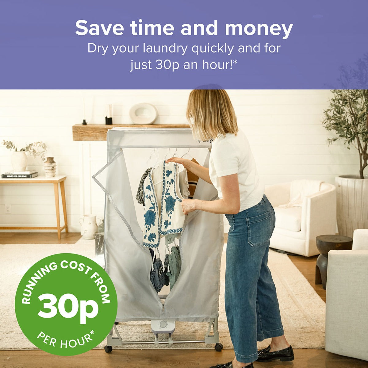 The Rapid Dry Master System – Controlled Heated Airer with Insulated Cover and Radiator Airer