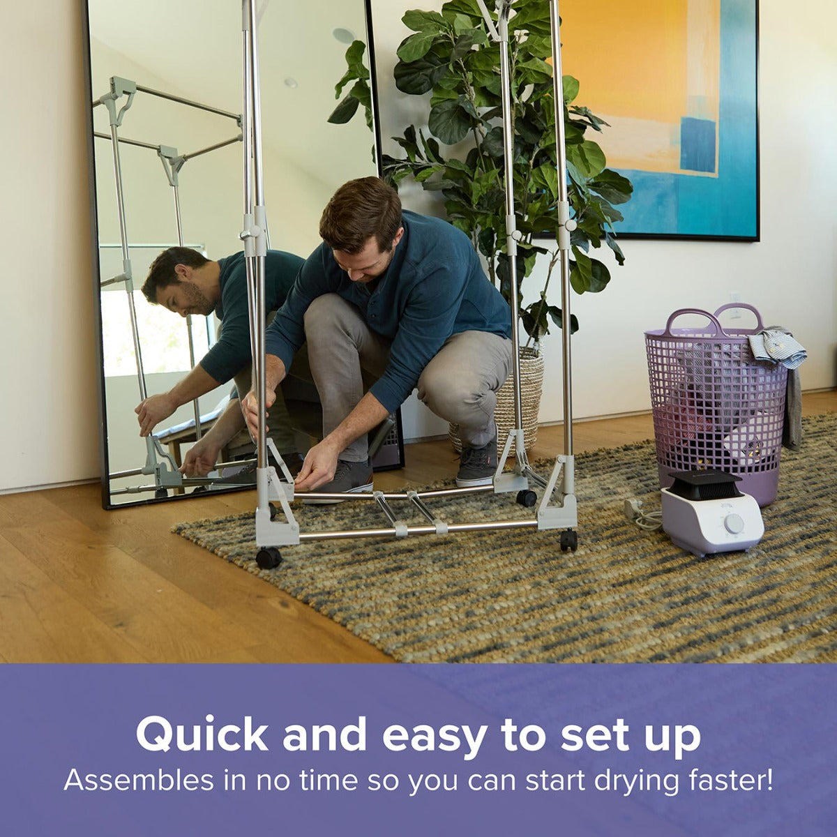 The Rapid Dry Master System – Controlled Heated Airer with Insulated Cover and Radiator Airer