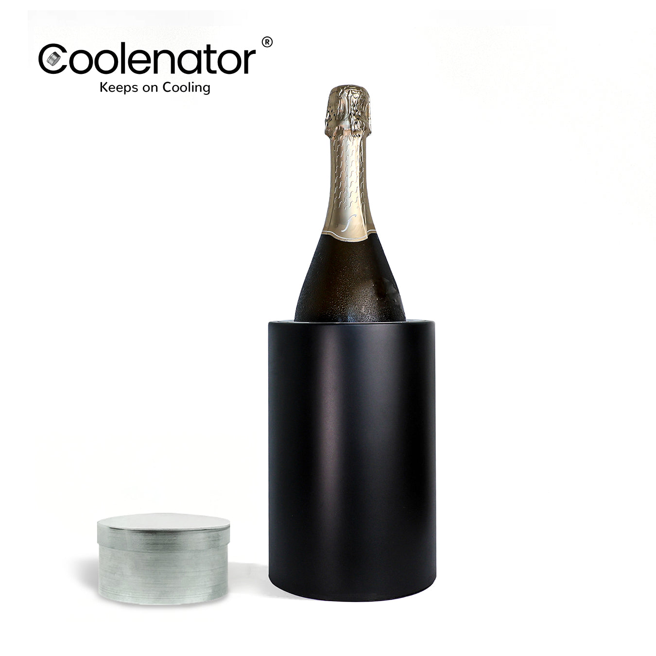 Coolenator - The Active Cooling Wine Cooler - Black