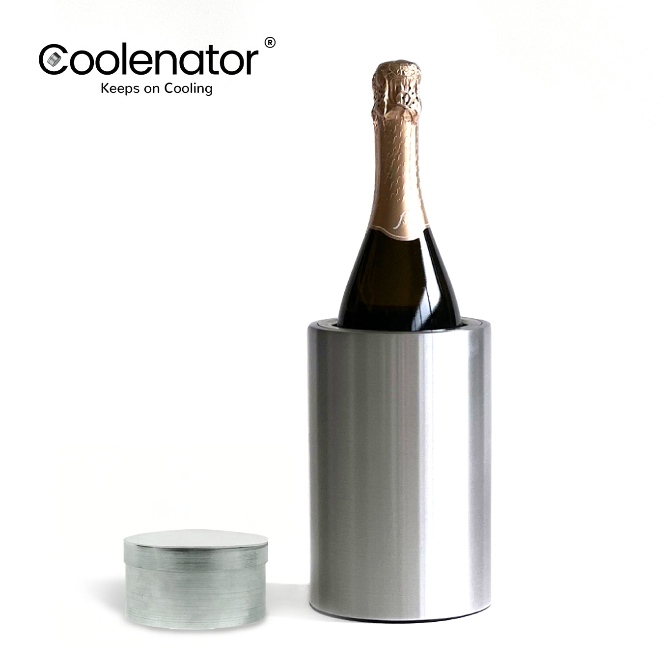 Coolenator - The Active Cooling Wine Cooler - Silver