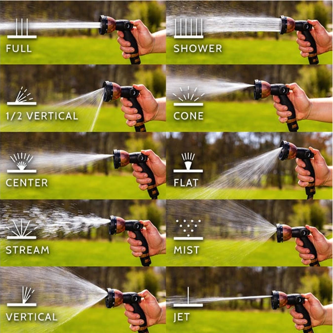 Pocket Hose Copper Bullet Thumb Drive 10 Pattern Sprayer (Outlet)