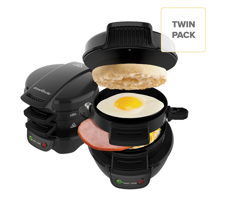 Twin Pack Breakfast Sandwich Maker by Drew&Cole