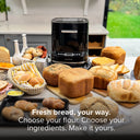 Clever Bake 14-in-1 Bread Maker with Tupperware BreadSmart Junior Bread Bin