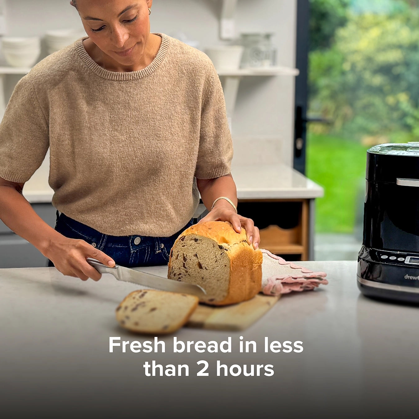 Clever Bake 14-in-1 Bread Maker with Tupperware BreadSmart Junior Bread Bin