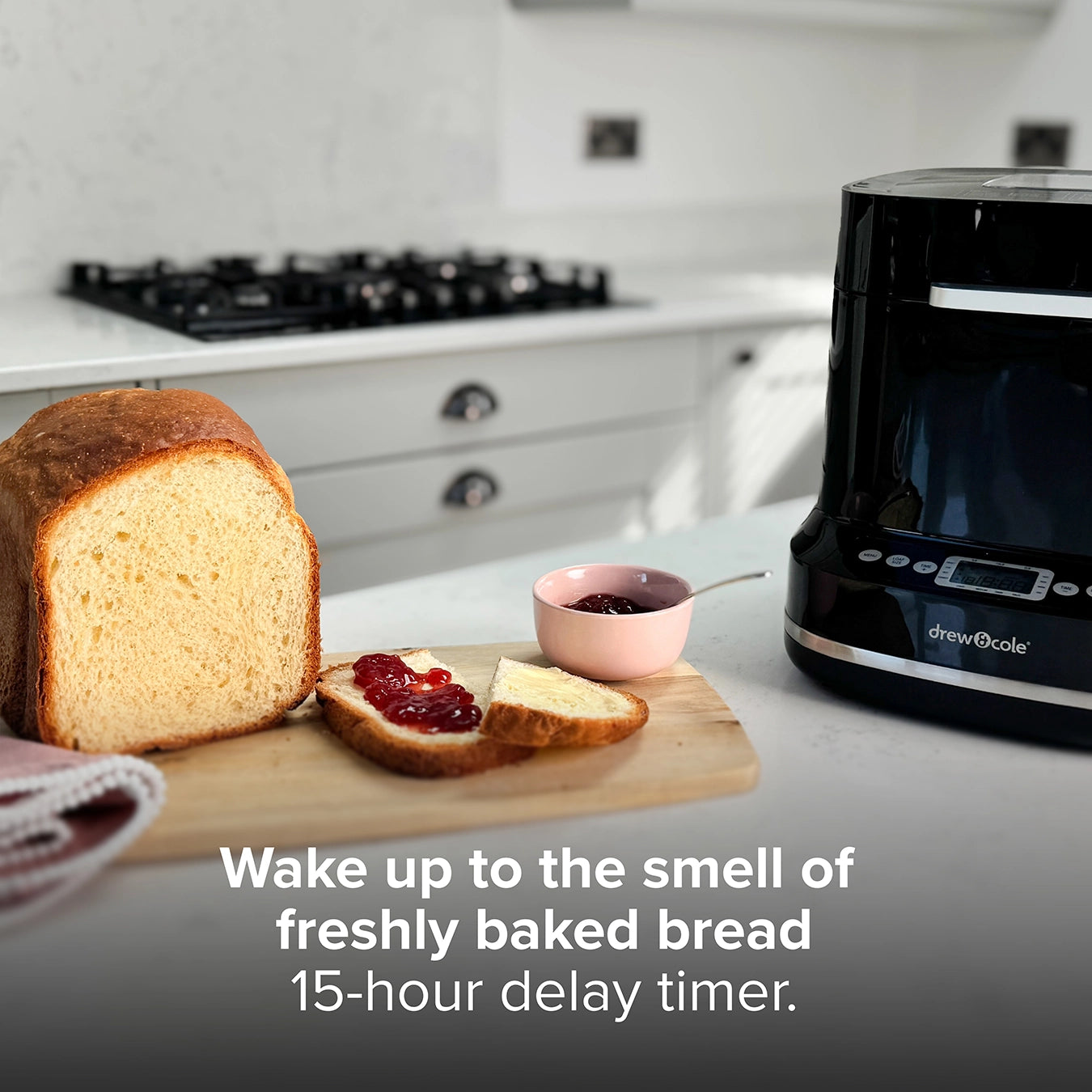 Clever Bake 14-in-1 Bread Maker with Tupperware BreadSmart Junior Bread Bin