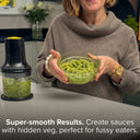 Drew&Cole 5 Second Clever Chop - 3 in 1 Chopper, Dicer & Puree maker