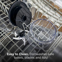 Drew&Cole 5 Second Clever Chop - 3 in 1 Chopper, Dicer & Puree maker