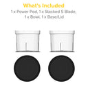 Drew&Cole 5 Second Clever Chop Stackable Bowl & Lid Set