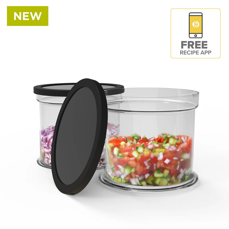 Drew&Cole 5 Second Clever Chop Stackable Bowl & Lid Set