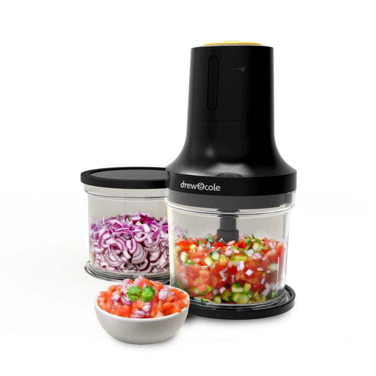 Clever Chop 3 in 1 Chopper, Dicer & Puree maker with 2 Prep & Store Bowls