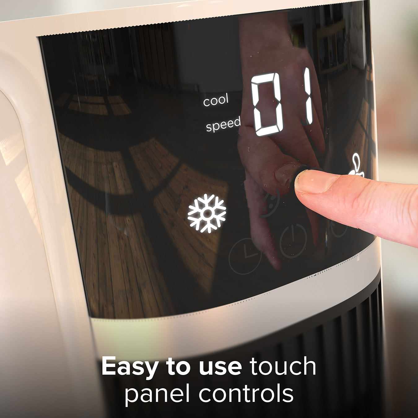 SmartAir Speedi Chill Oscillating Tower Fan, Evaporative Air Cooler & Air Purifier