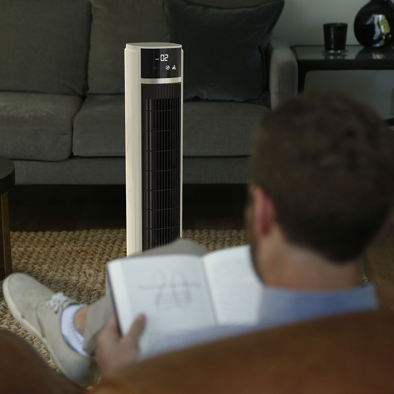 SmartAir Speedi Chill Oscillating Tower Fan, Evaporative Air Cooler & Air Purifier Multi-Room