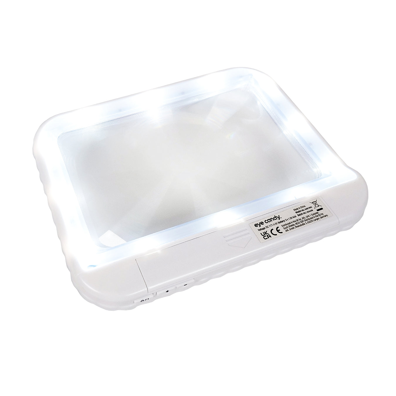 Eye Candy (2 Pack) – Full Page Handheld 3x Magnifier with LED Lights