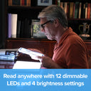 Eye Candy (2 Pack) – Full Page Handheld 3x Magnifier with LED Lights