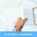 Eye Candy (2 Pack) – Full Page Handheld 3x Magnifier with LED Lights