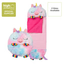 Happy Nappers - Rainbow Unicorn 2-in-1 Plush Toy and Sleeping Bag Large - (ages 7+)