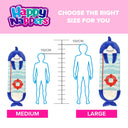 Blue Shark 2-in-1 Plush Toy and Sleeping Bag