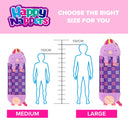 Purple Unicorn 2-in-1 Plush Toy and Sleeping Bag