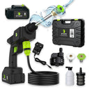 Jet Hawk Cordless Portable Pressure Washer + Additional Battery - Green