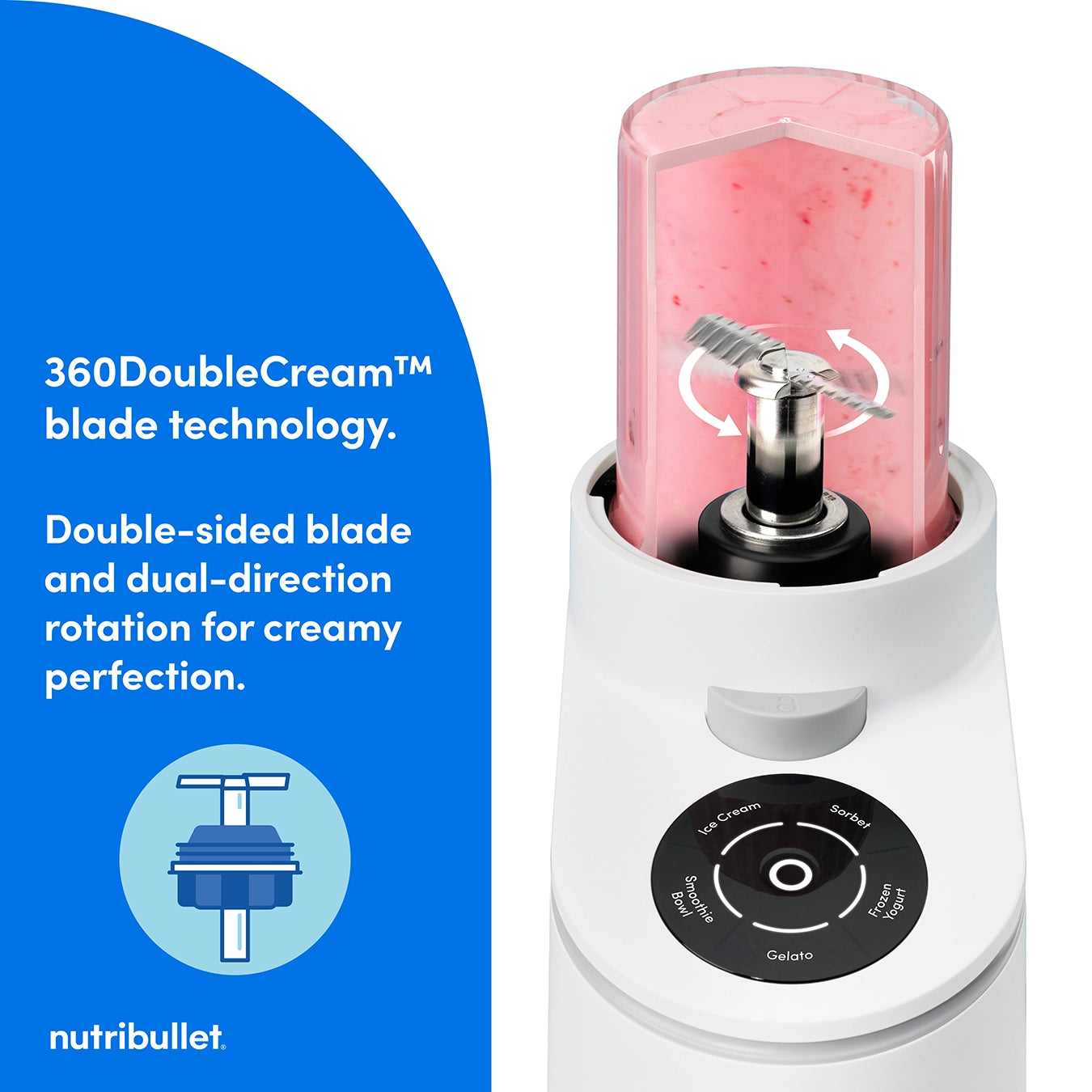 nutribullet Chill Ice Cream Maker - White