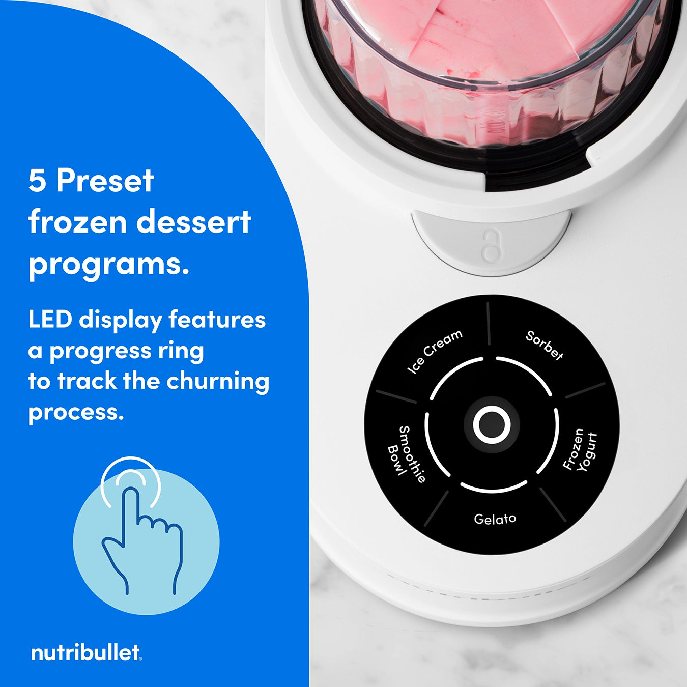 nutribullet Chill Ice Cream Maker - White