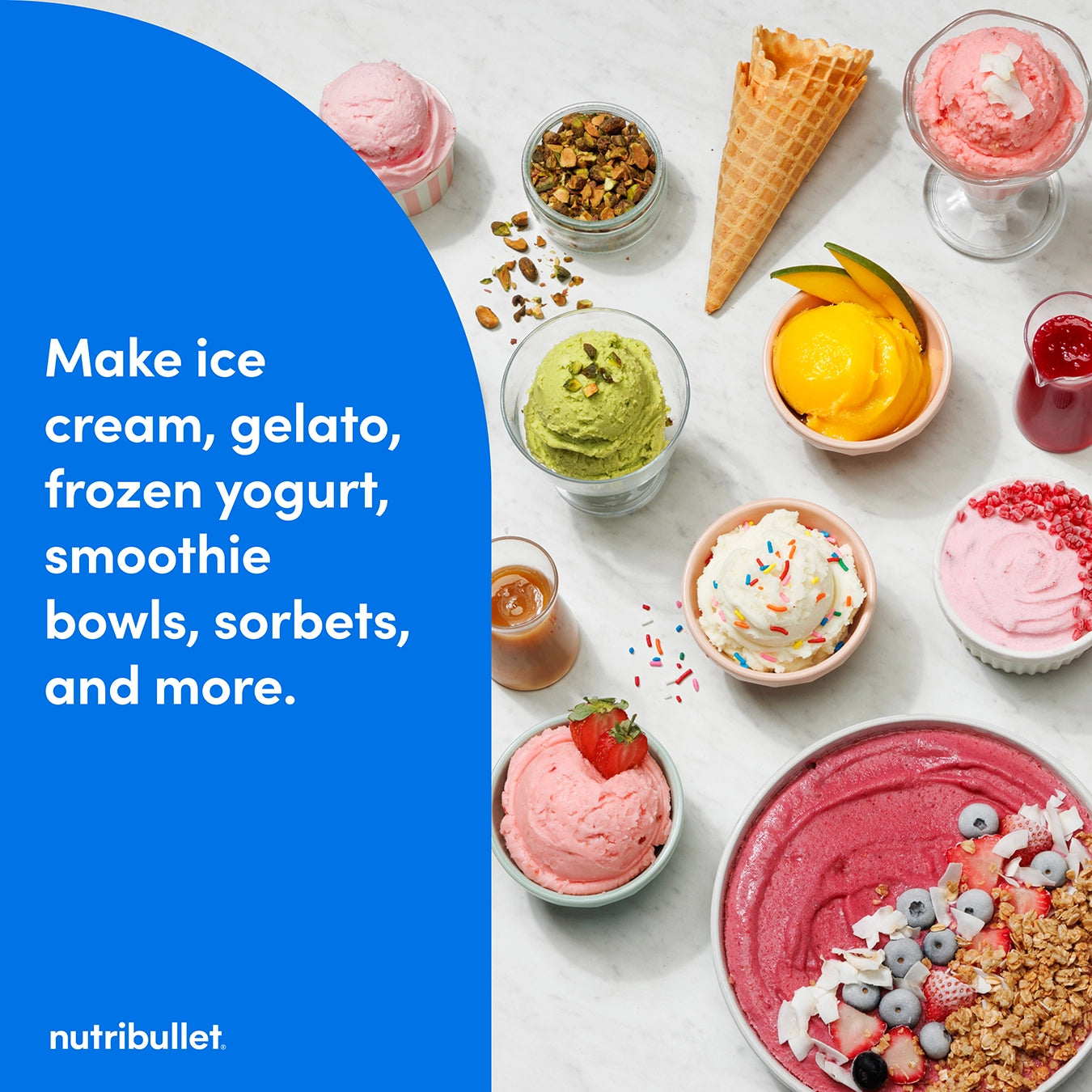 nutribullet Chill Ice Cream Maker - White