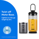 nutribullet Flex -Yours and Theirs Portable Blenders - Graphite & Graphite
