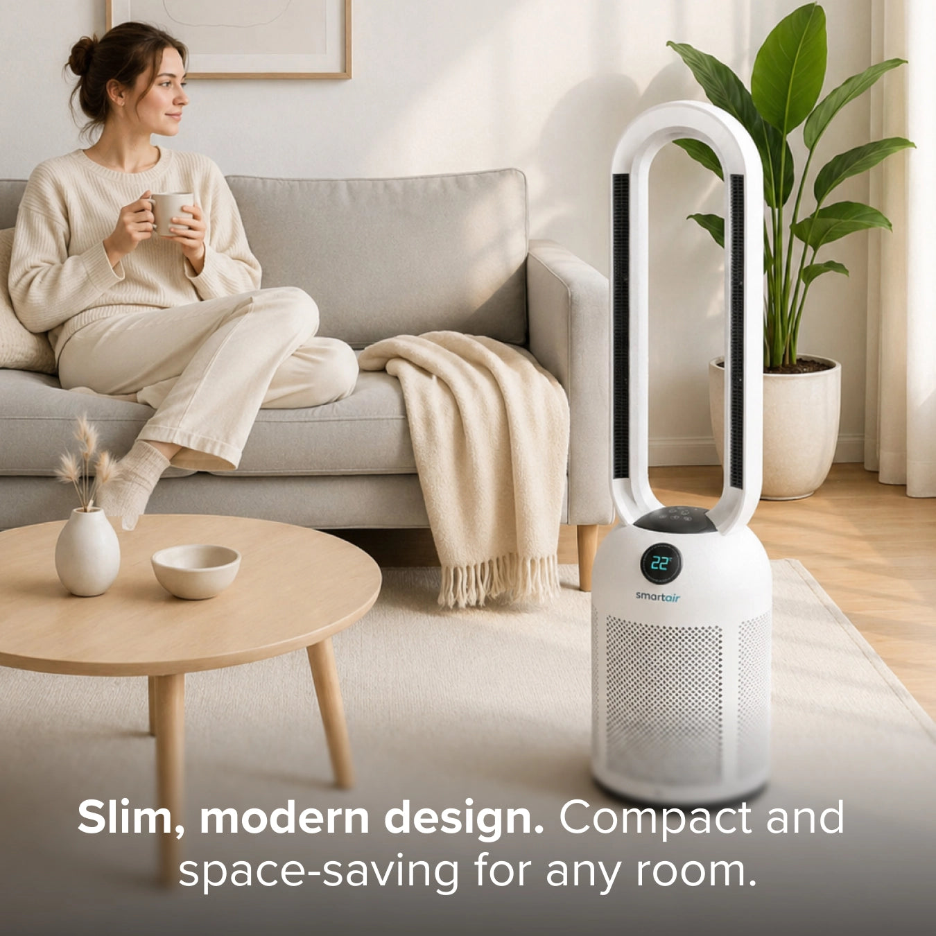 Drew&Cole SmartAir Dual Breeze Bladeless Fan & Heater Multi-Room