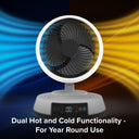 Dual Breeze All Season Hot + Cold Oscillating Fan & Heater