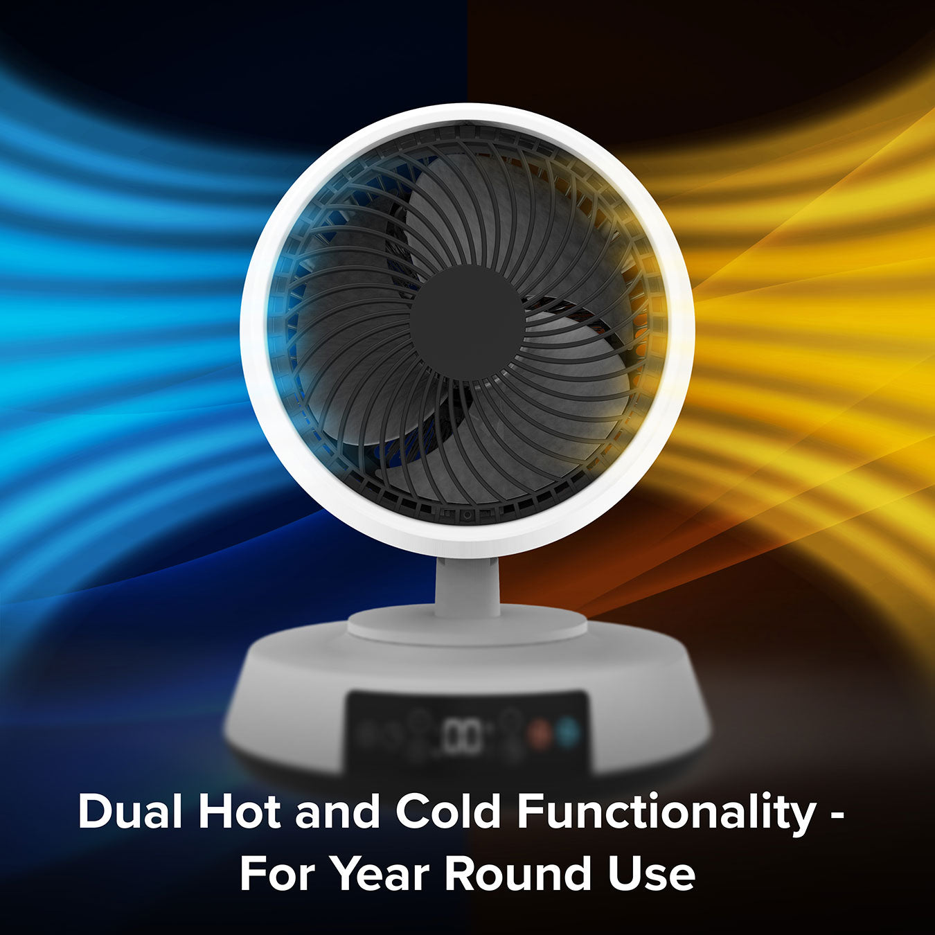 Dual Breeze All Season Hot + Cold Oscillating Fan & Heater