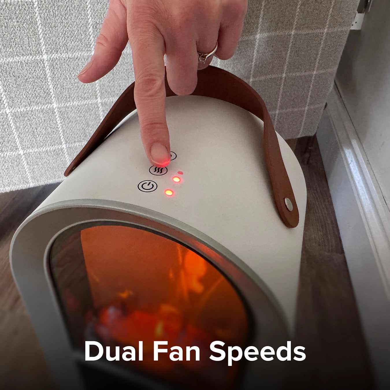 SmartAir Glow Heat Portable Electric Fan Heater (Outlet)