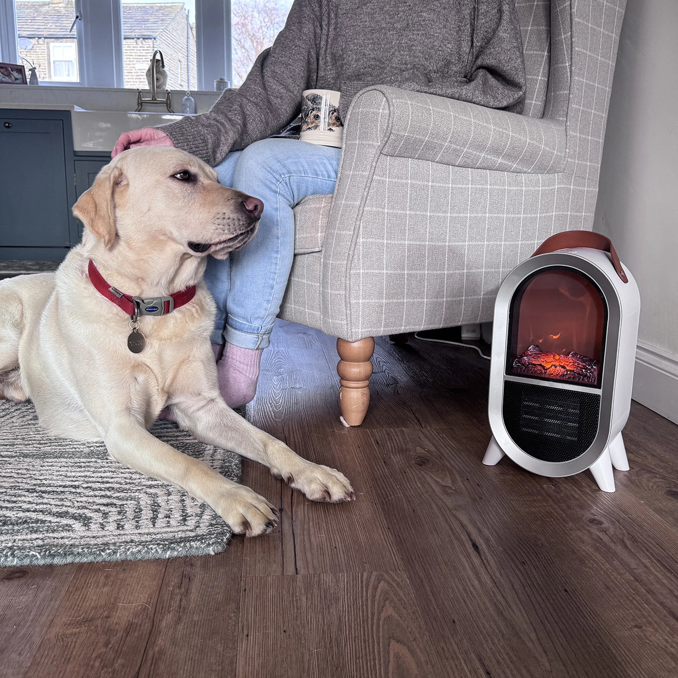 SmartAir Glow Heat Portable Electric Fan Heater (Outlet)