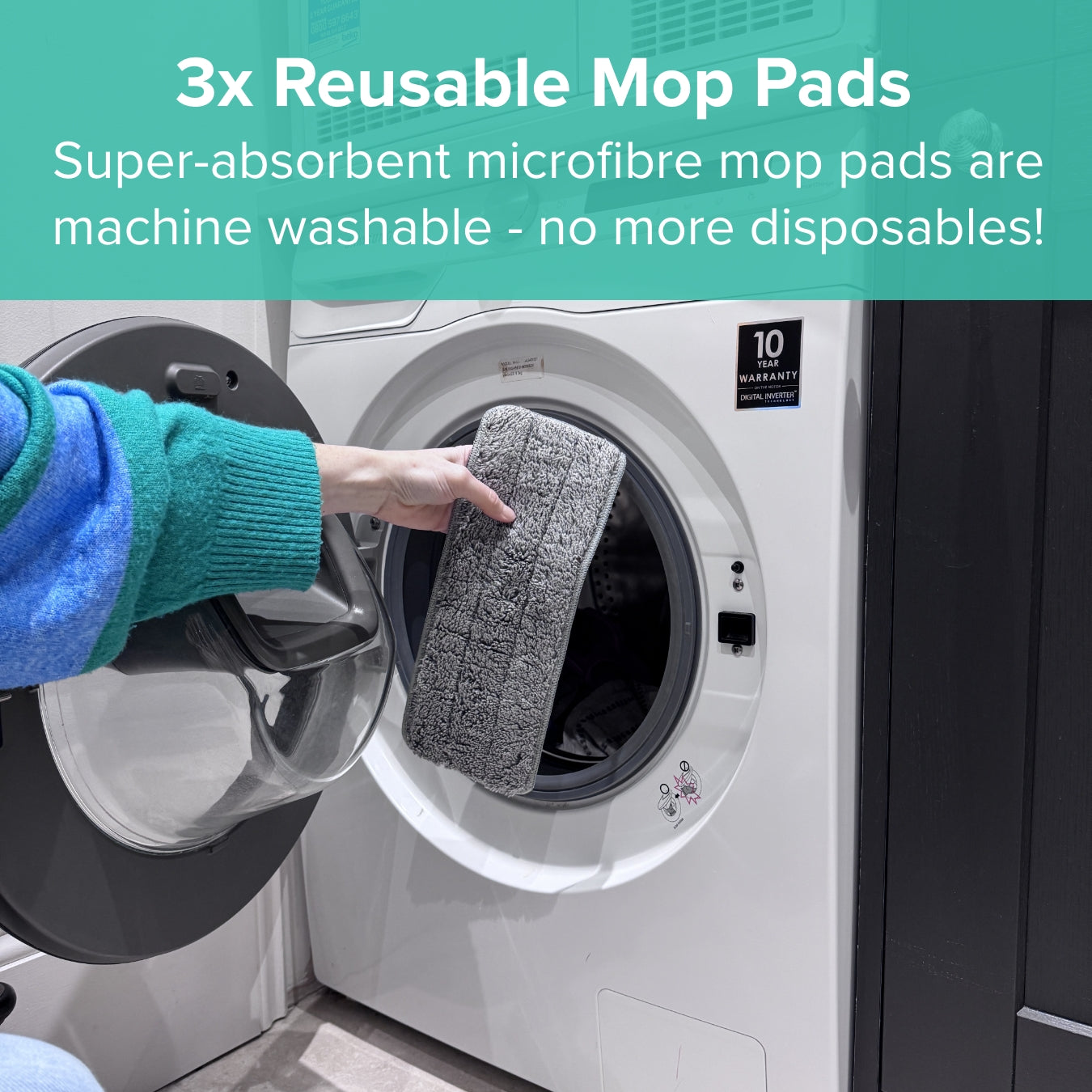 Click Switch Mop Additional Mop Heads