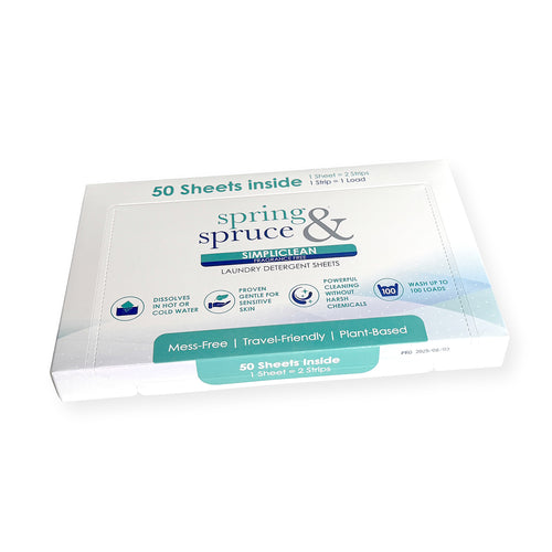 Simpliclean Laundry Detergent Sheets Fragrance Free