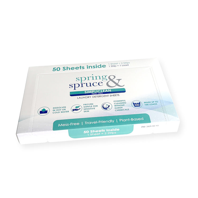 Simpliclean Laundry Detergent Sheets Fresh Linen