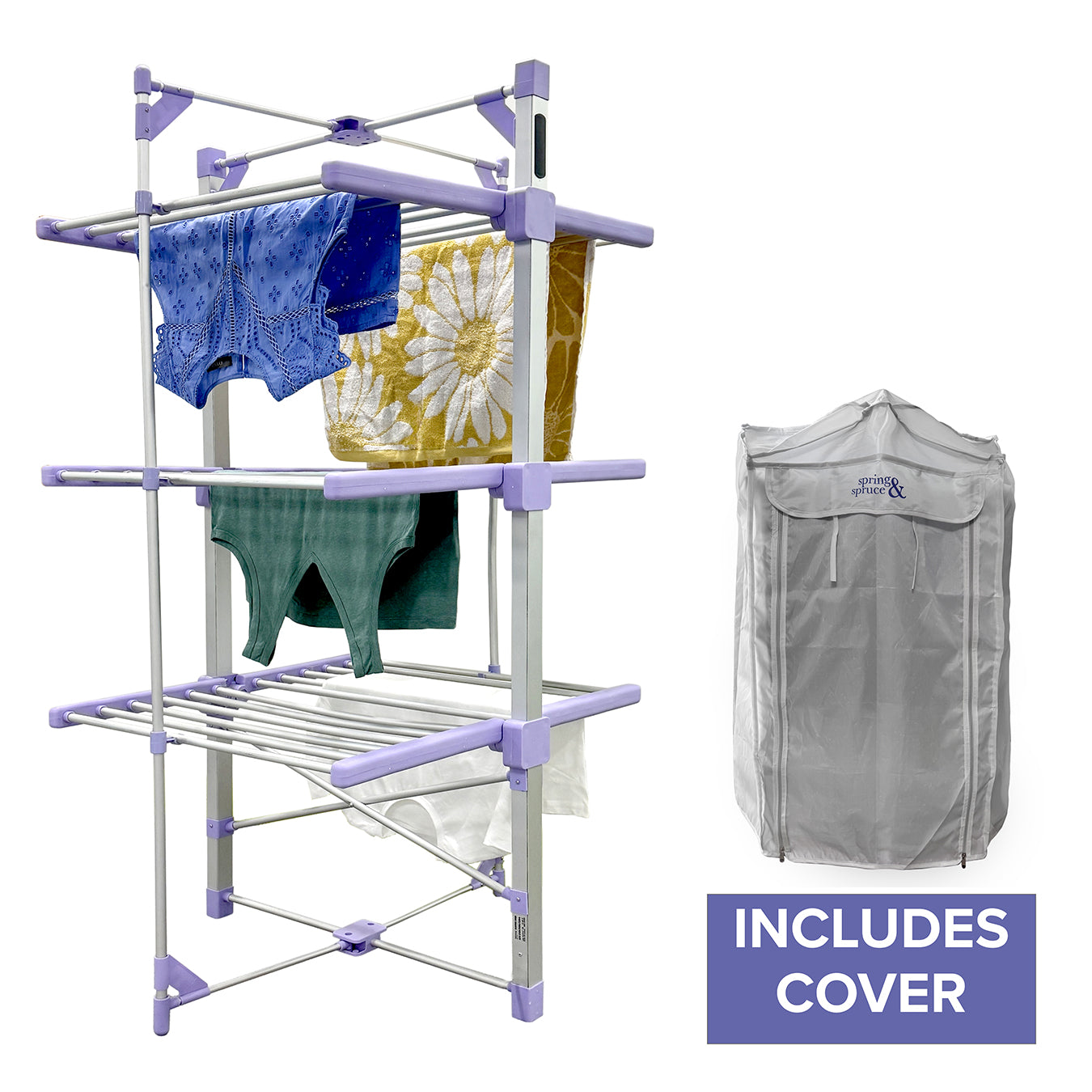 Speedi Dry Tower XL – 3-Tier Heated Airer with Bonus Insulating Cover