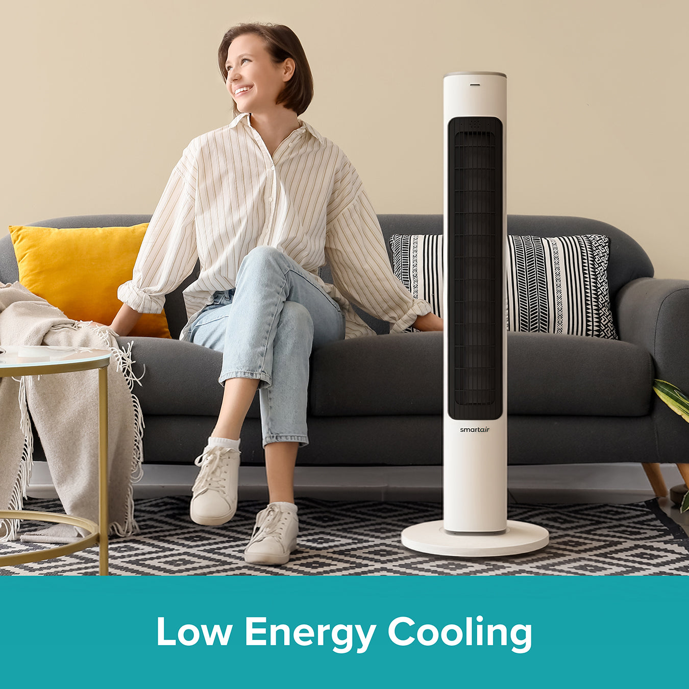 SmartAir Tower Fan 2-in-1 Fan and Air Purifier Multi-Room