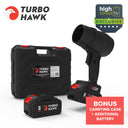 Turbo Hawk Cordless Garden Air Blower with Additional Battery