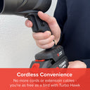 Turbo Hawk Cordless Garden Air Blower with Additional Battery