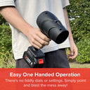 Turbo Hawk Cordless Garden Air Blower with Additional Battery